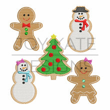Load image into Gallery viewer, Christmas Cookie Ruffle Apron
