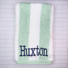 Load image into Gallery viewer, Beach Cabana Towel Embroidered Monogram
