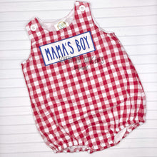 Load image into Gallery viewer, Mama’s Boy Gingham Bubble
