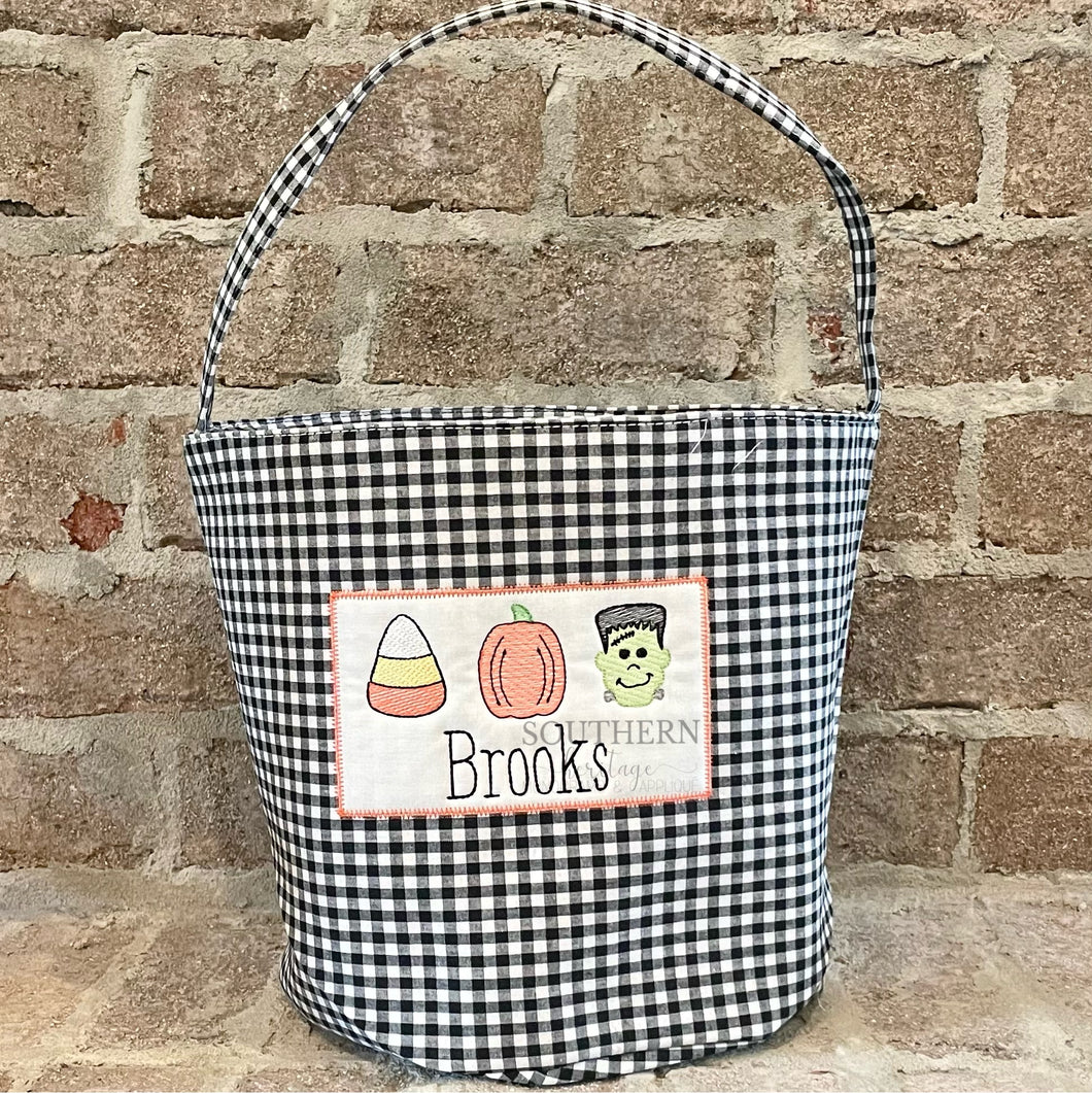 Halloween Candy Tote Bucket