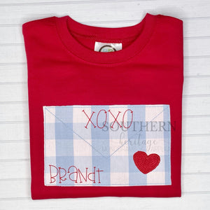 Boy Love Letter Appliqué Shirt