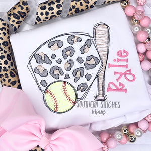 Scribble Baseball/Softball Homeplate Shirt