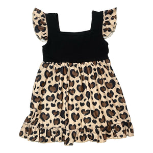 Black/Brown Leopard Dress  (IN STOCK RTS)