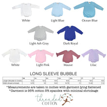 Load image into Gallery viewer, Simple Monogram Long Sleeve Unisex Bubble

